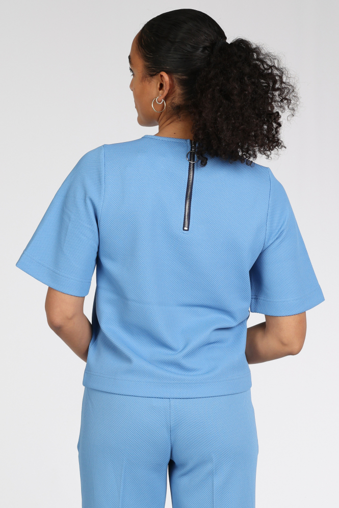 Pom Amsterdam SP9488 T-shirt korte mouw Blauw