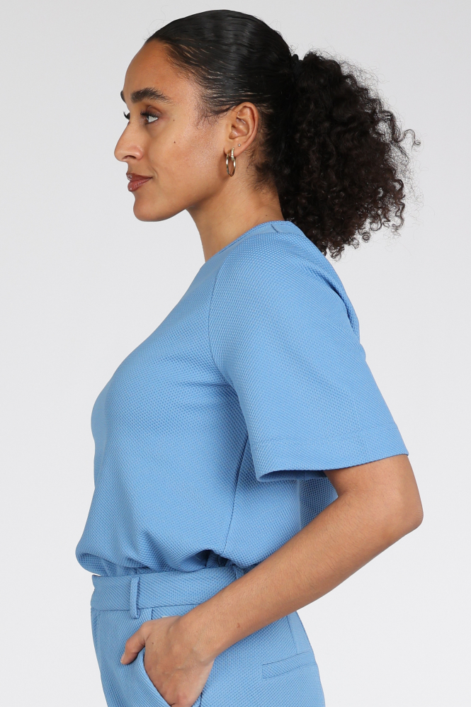 Pom Amsterdam SP9488 T-shirt korte mouw Blauw