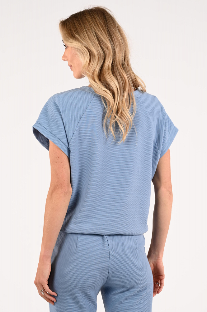 Geisha 62053-21 T-shirt korte mouw Blauw