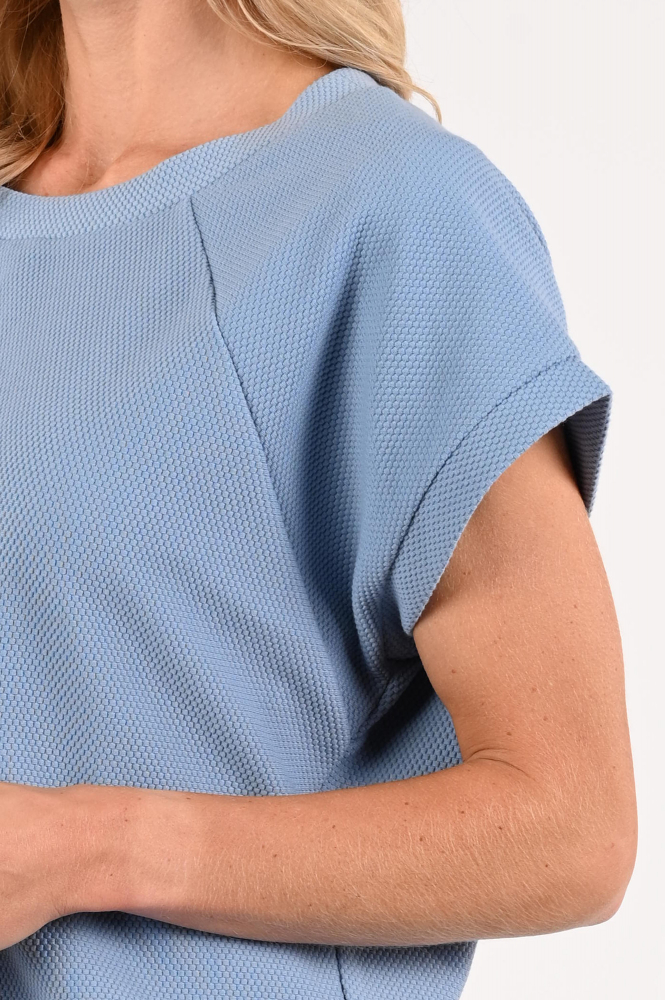 Geisha 62053-21 T-shirt korte mouw Blauw