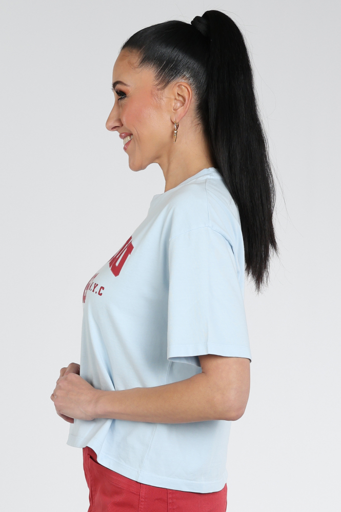 Penn & Ink S26F1814 T-shirt korte mouw Blauw