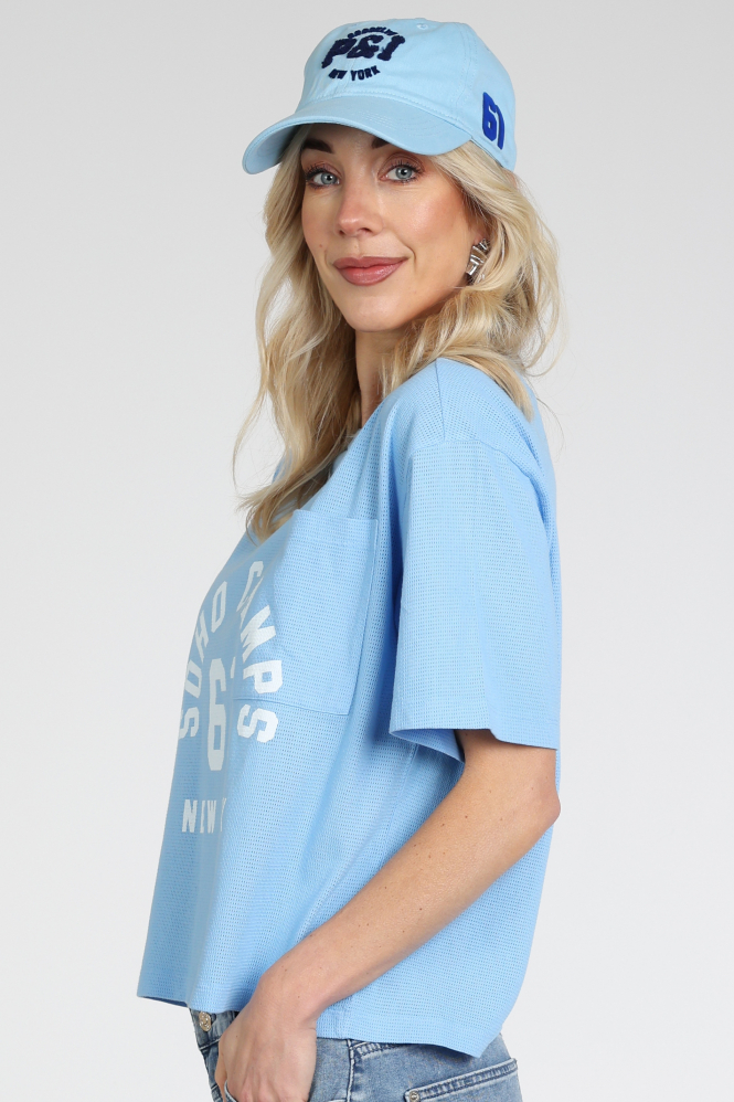 Penn & Ink S26F1839 T-shirt korte mouw Blauw