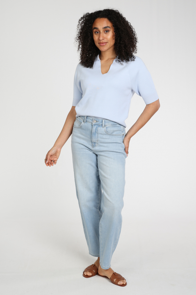 Yaya 01-000569-603 T-shirt korte mouw Blauw