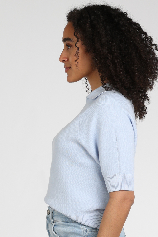 Yaya 01-000569-603 T-shirt korte mouw Blauw