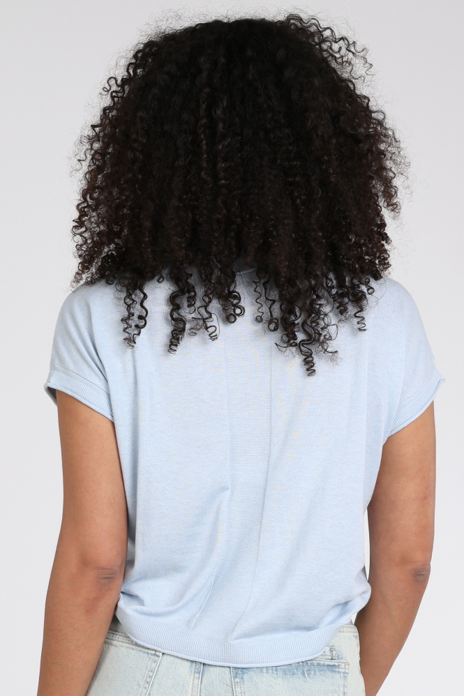 Yaya 01-000580-604 T-shirt korte mouw Blauw