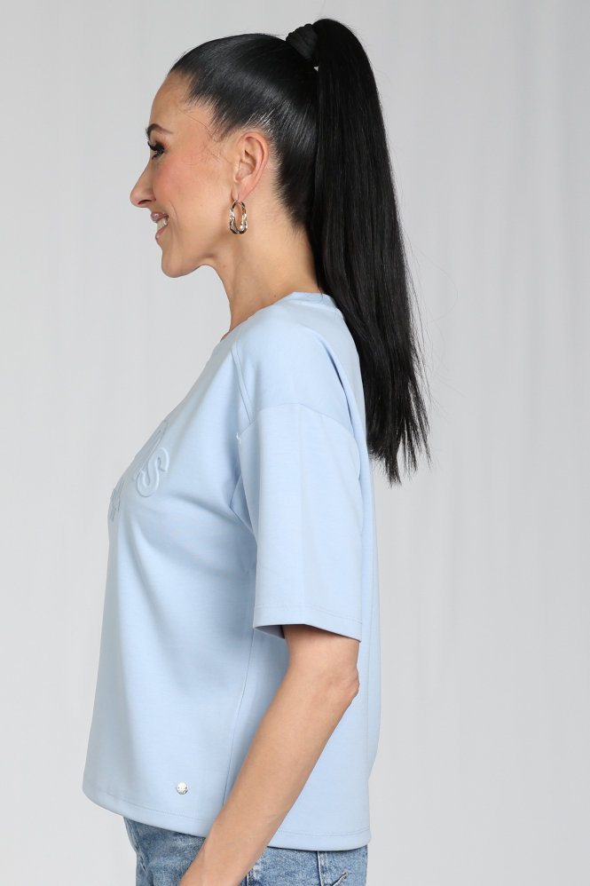 Monari 410638 T-shirt korte mouw Blauw