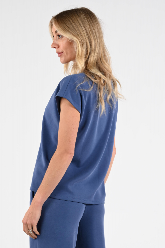 Aimée the label ingrid T-shirt korte mouw Blauw