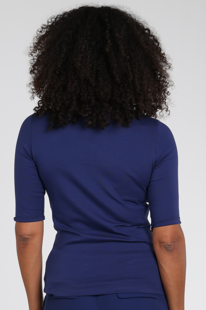 Marc Cain BC 48.13 J15 T-shirt korte mouw Blauw