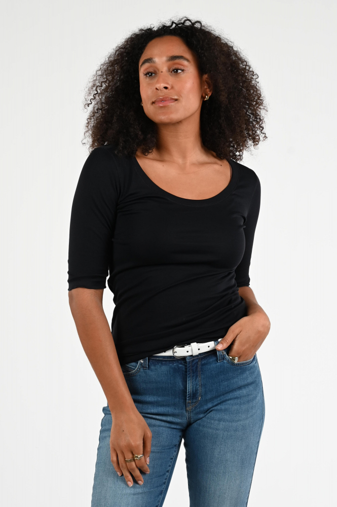 Marc Cain +E 48.69 J14 T-shirt korte mouw Blauw