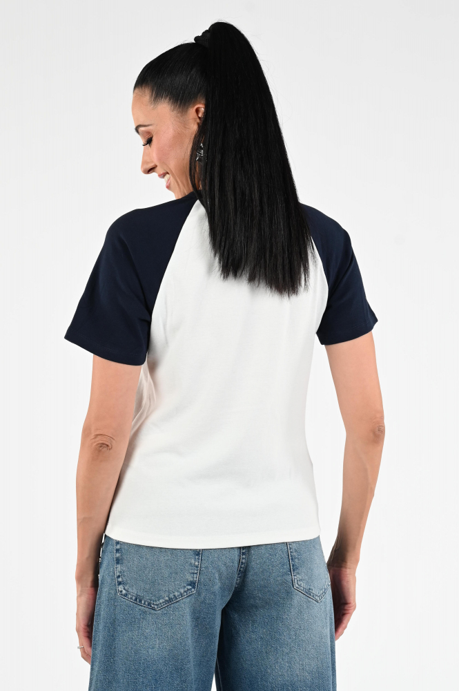 Co'couture Edge cc block T-shirt korte mouw Blauw