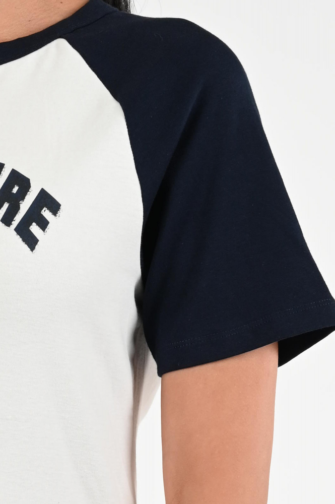 Co'couture Edge cc block T-shirt korte mouw Blauw