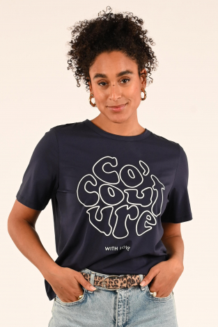 Co'couture Siara cc tee Blauw