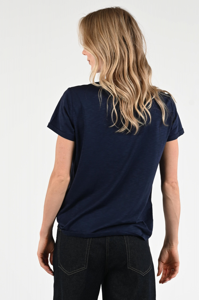 Monari 409786 T-shirt korte mouw Blauw