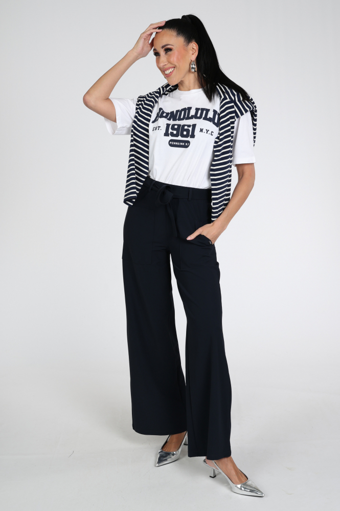 Penn & Ink S26F1814 T-shirt korte mouw Blauw