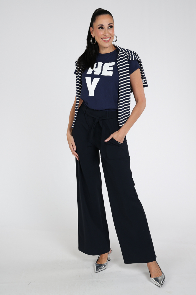 Penn & Ink S26F1805 T-shirt korte mouw Blauw