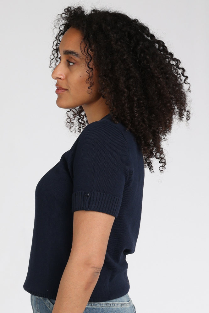 Yaya 01-000574-603 T-shirt korte mouw Blauw