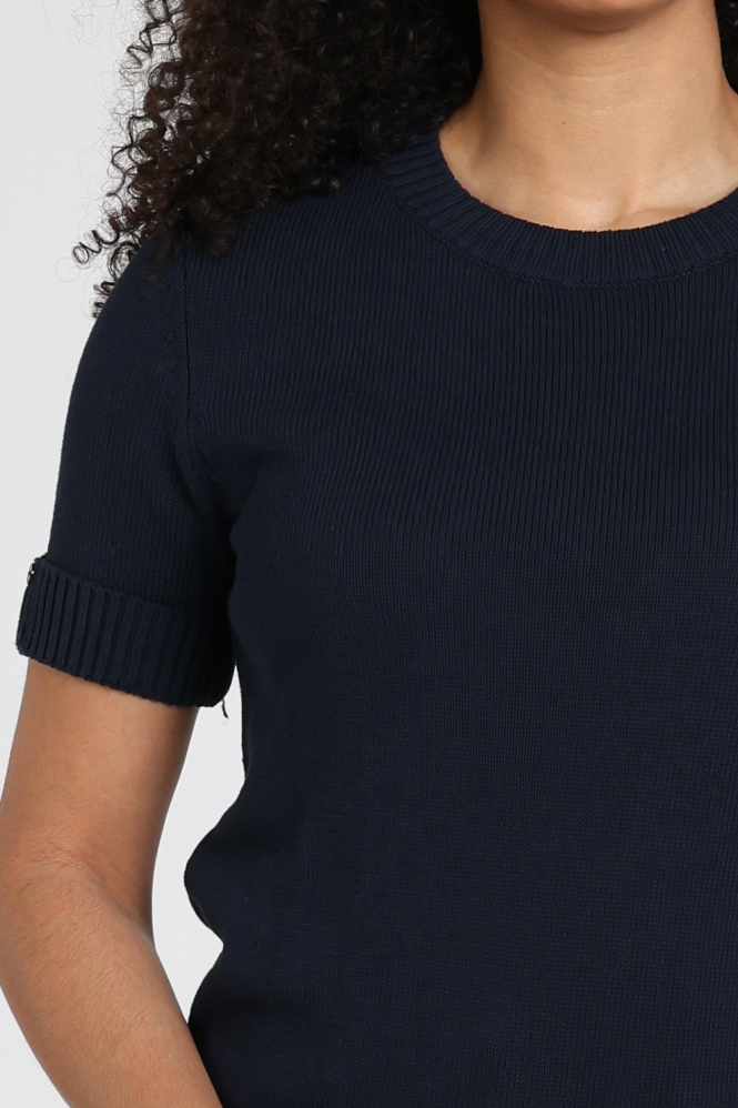 Yaya 01-000574-603 T-shirt korte mouw Blauw