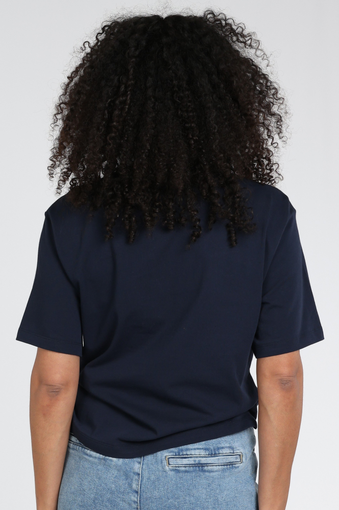 Yaya 01-719087-603 T-shirt korte mouw Blauw