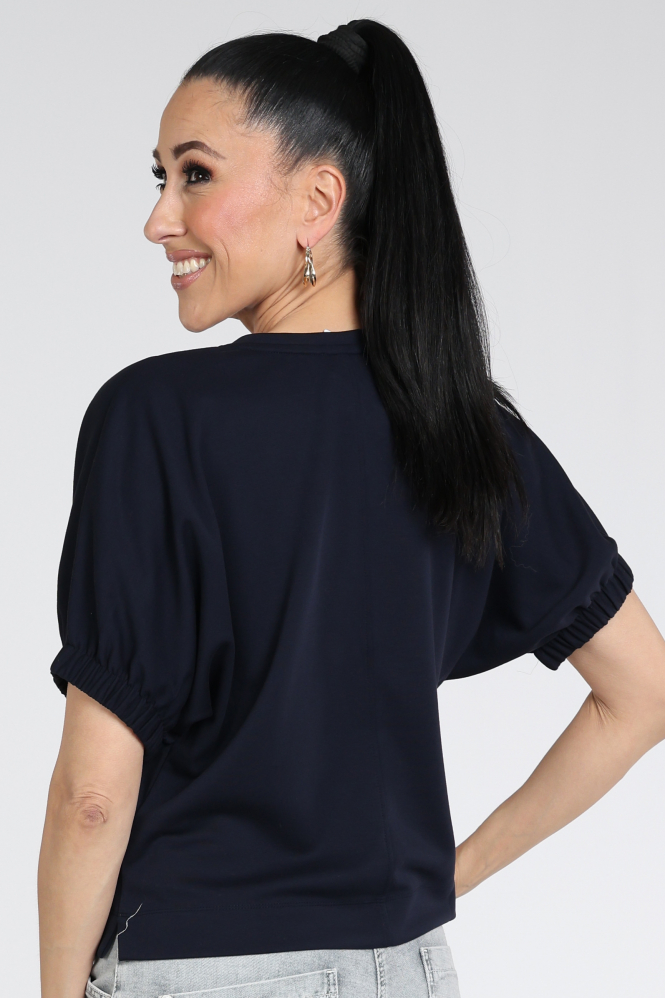 Monari 410802 T-shirt korte mouw Blauw