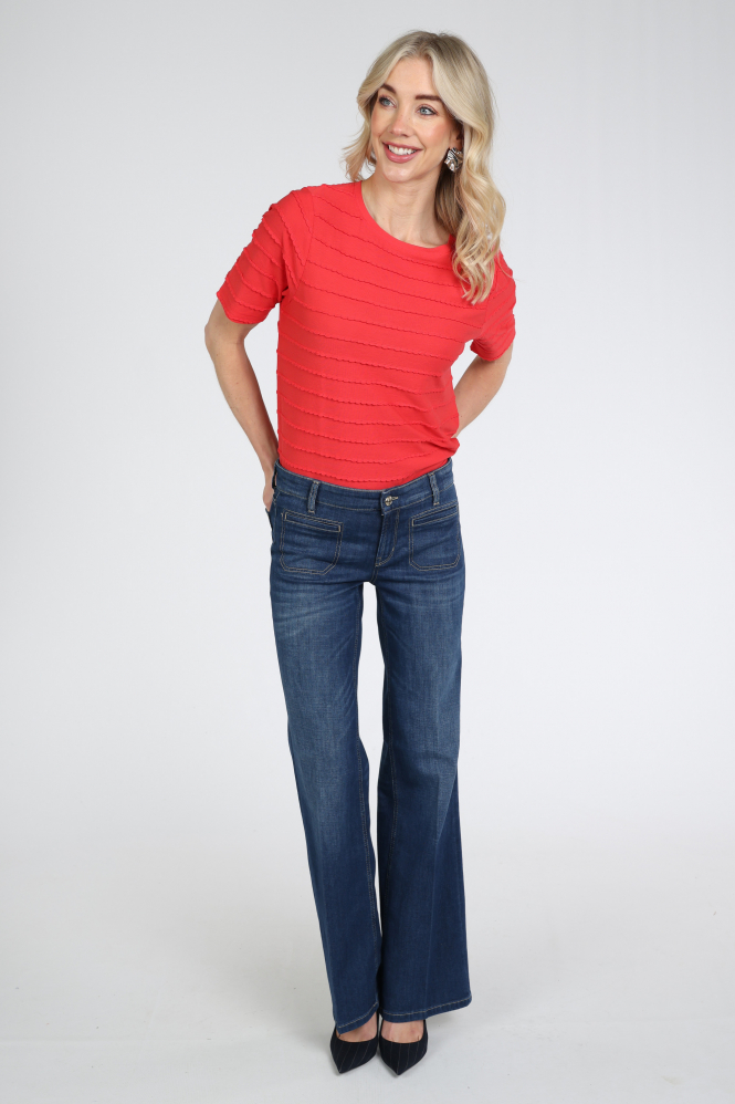 Frank walder 502468 T-shirt korte mouw Rood