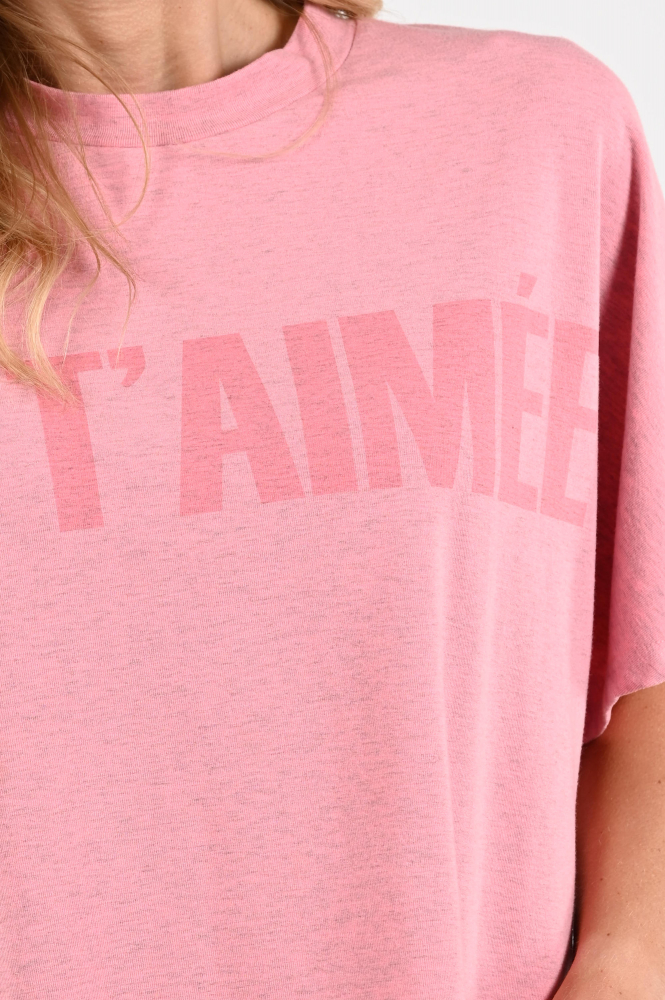 Aimée the label benjamin T-shirt korte mouw Roze