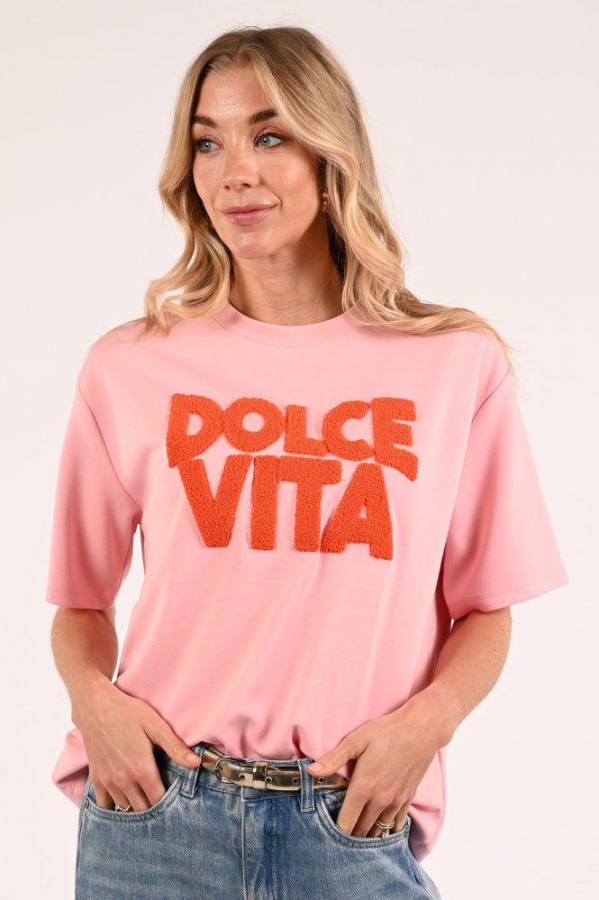 Geisha 62090-41 T-shirt korte mouw Roze