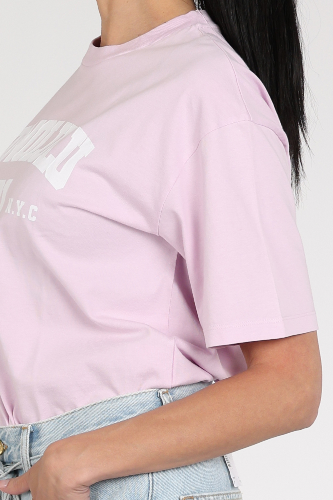 Penn & Ink S26F1814 T-shirt korte mouw Roze