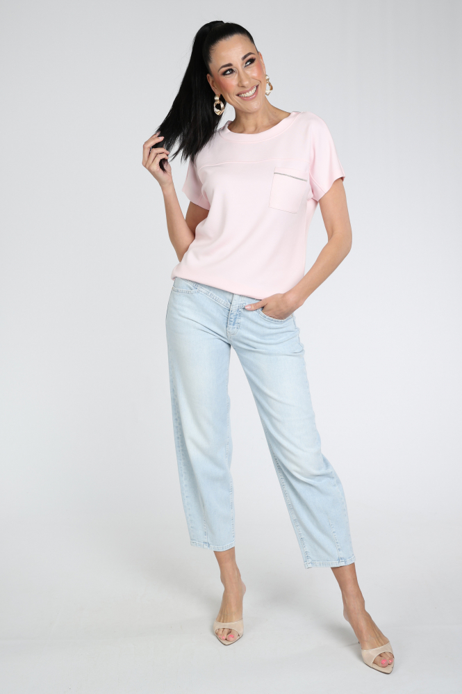 Monari 410967 T-shirt korte mouw Roze