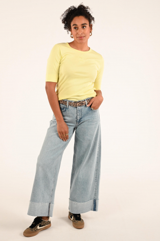 Co'couture Granny cc tee Geel