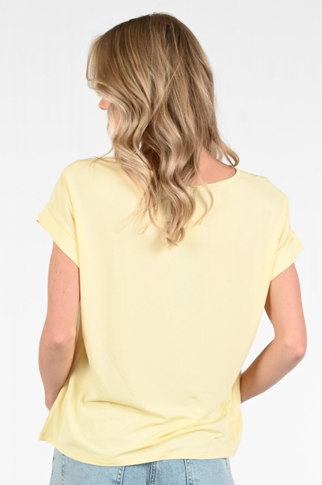 Monari 409546 T-shirt korte mouw Geel