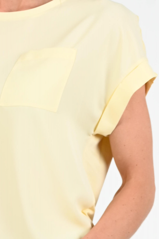 Monari 409546 T-shirt korte mouw Geel