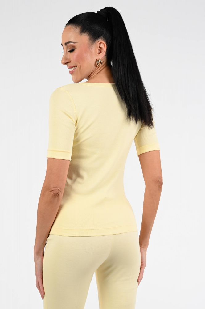 Marc Cain Additions AA 48.09 J50 T-shirt korte mouw Geel