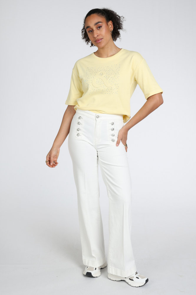 Monari 410170 T-shirt korte mouw Geel