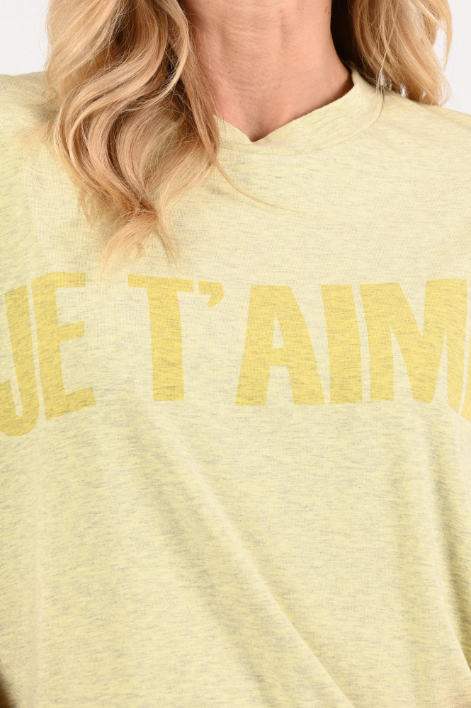 Aimée the label benjamin T-shirt korte mouw Geel