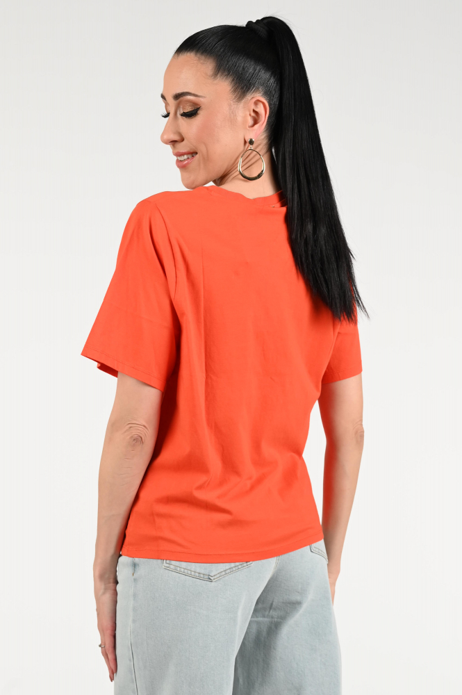 Fabienne Chapot Fay T-shirt T-shirt korte mouw Oranje