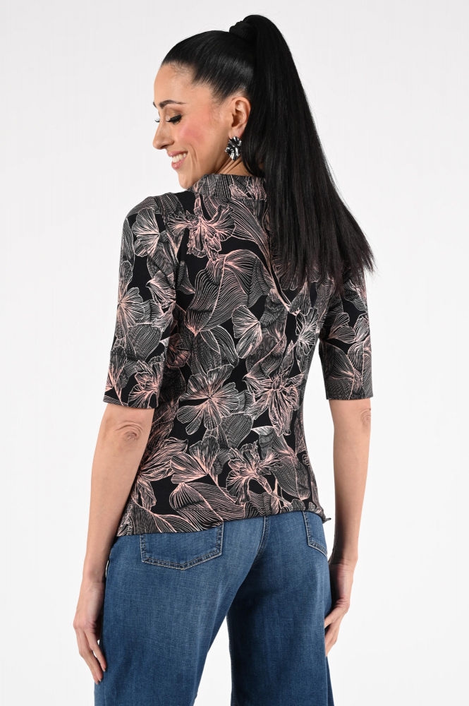 Marc Cain AC 48.45 J12 T-shirt korte mouw Zwart