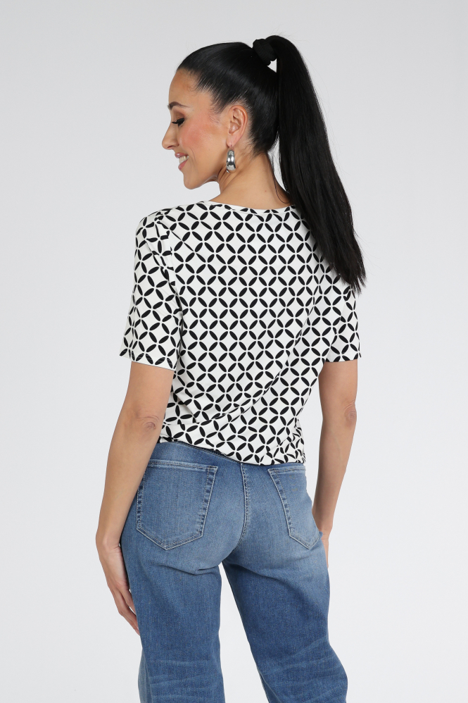 Frank walder 716410 T-shirt korte mouw Zwart