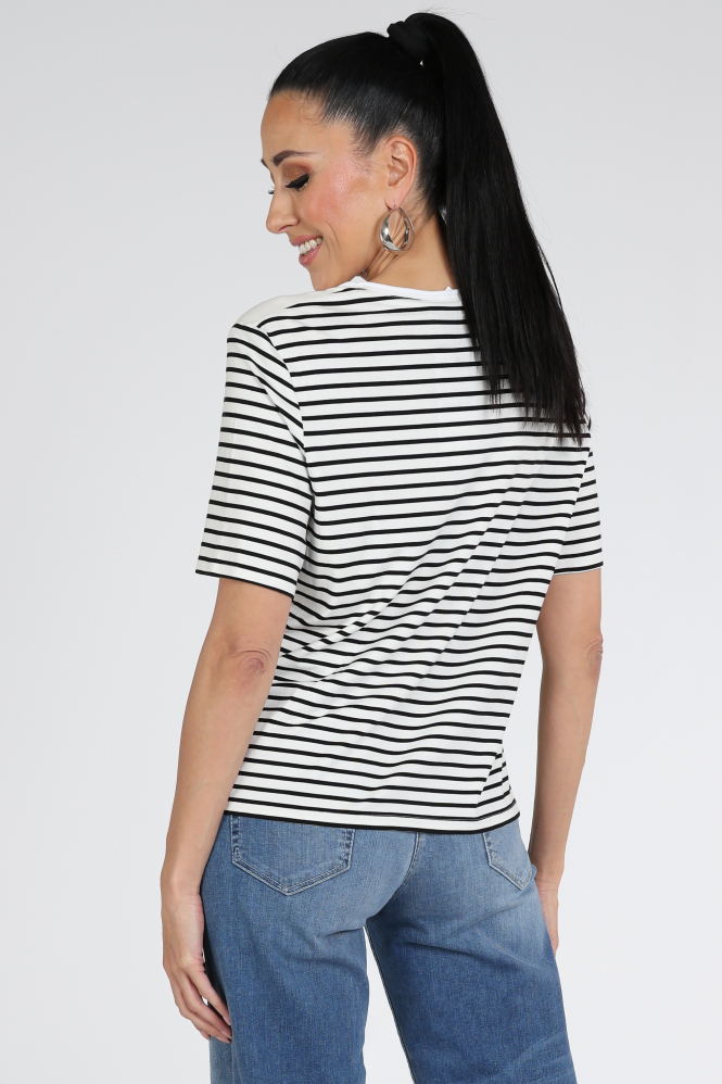 Frank walder 716401 T-shirt korte mouw Zwart