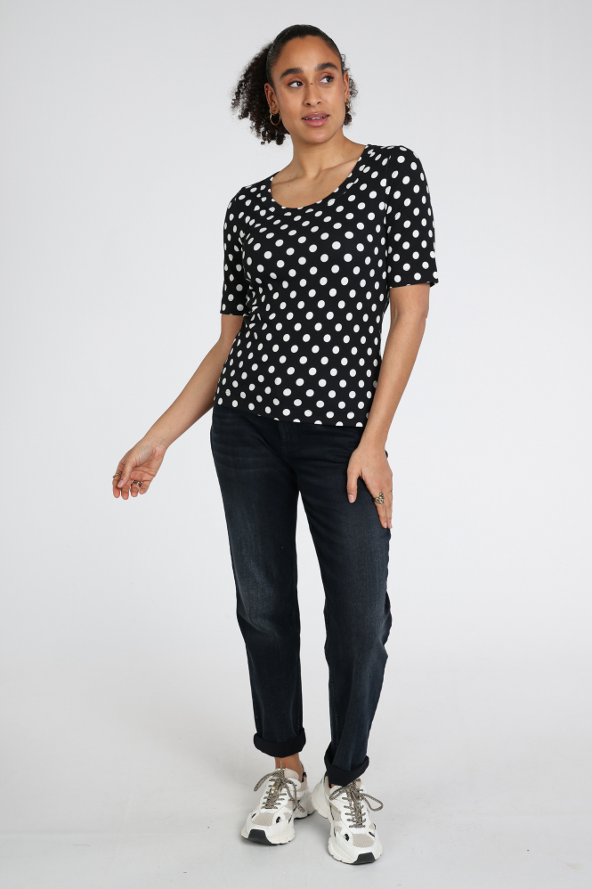 Zaida 346850 T-shirt korte mouw Zwart