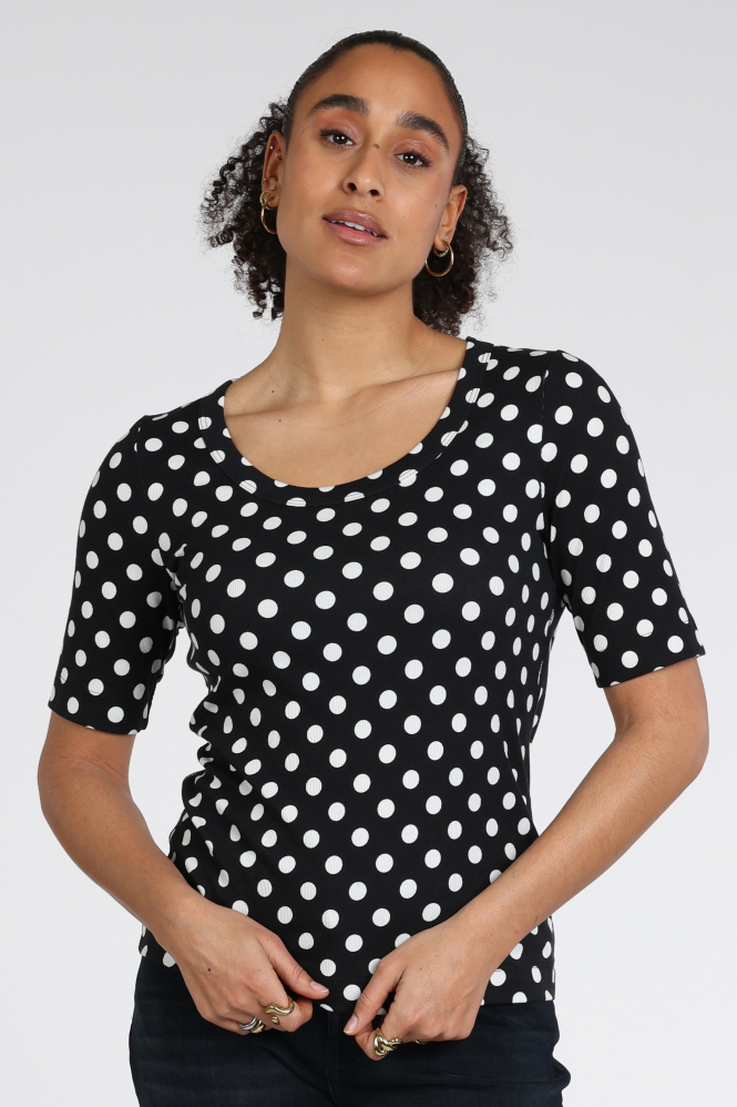 Zaida 346850 T-shirt korte mouw Zwart