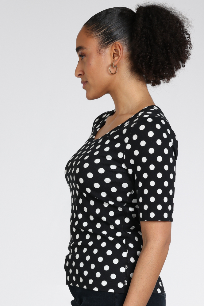 Zaida 346850 T-shirt korte mouw Zwart