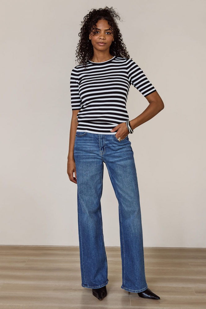 Studio Anneloes 91510 luna T-shirt korte mouw Zwart