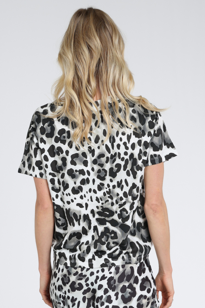 Monari 410958 T-shirt korte mouw Zwart