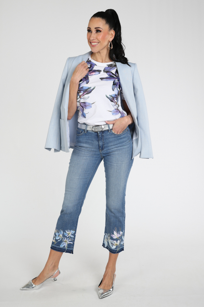 Marc Cain AC 48.10 J43 T-shirt korte mouw Wit