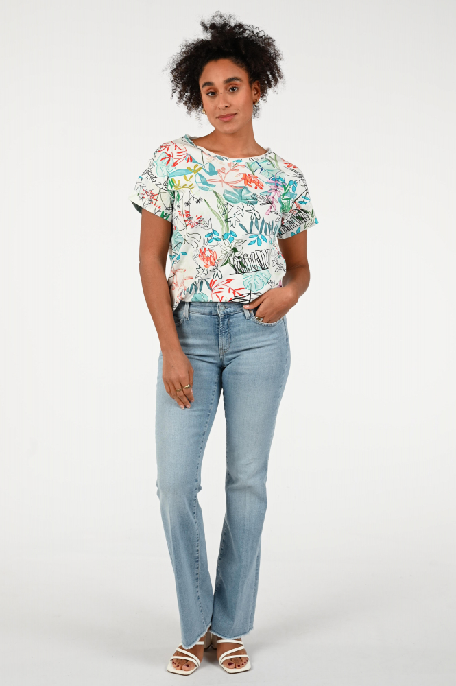 Marc Cain YC 48.67 J51 T-shirt korte mouw Wit