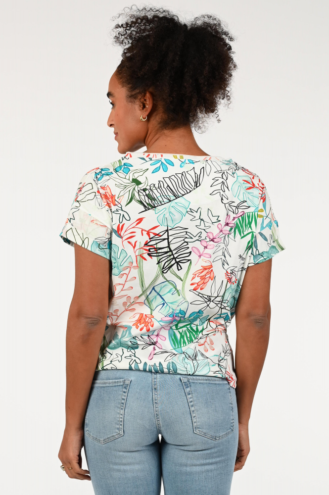 Marc Cain YC 48.67 J51 T-shirt korte mouw Wit