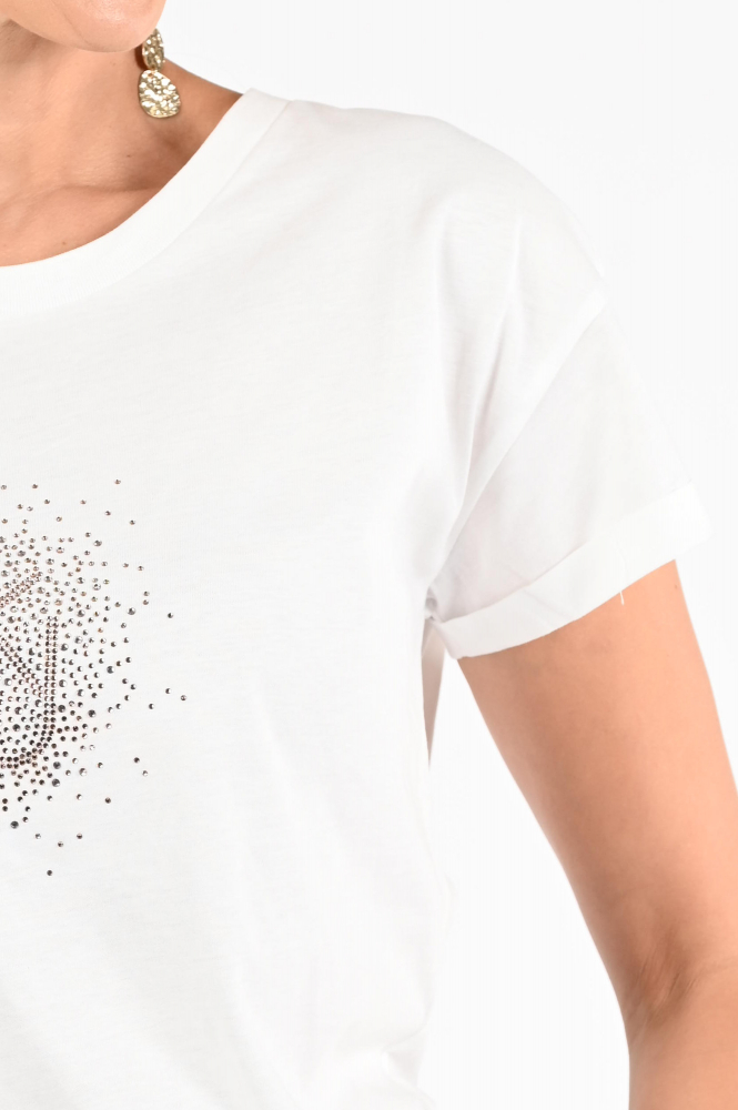 Nukus NKF04008 T-shirt korte mouw Beige