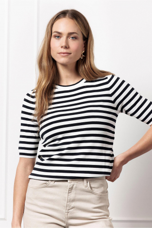 L.O.E.S. by Studio Anneloes Luna stripe ssl pull Wit