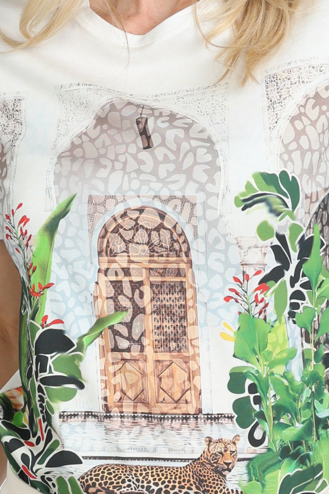 Marc Cain AC 48.32 J48 T-shirt korte mouw Wit