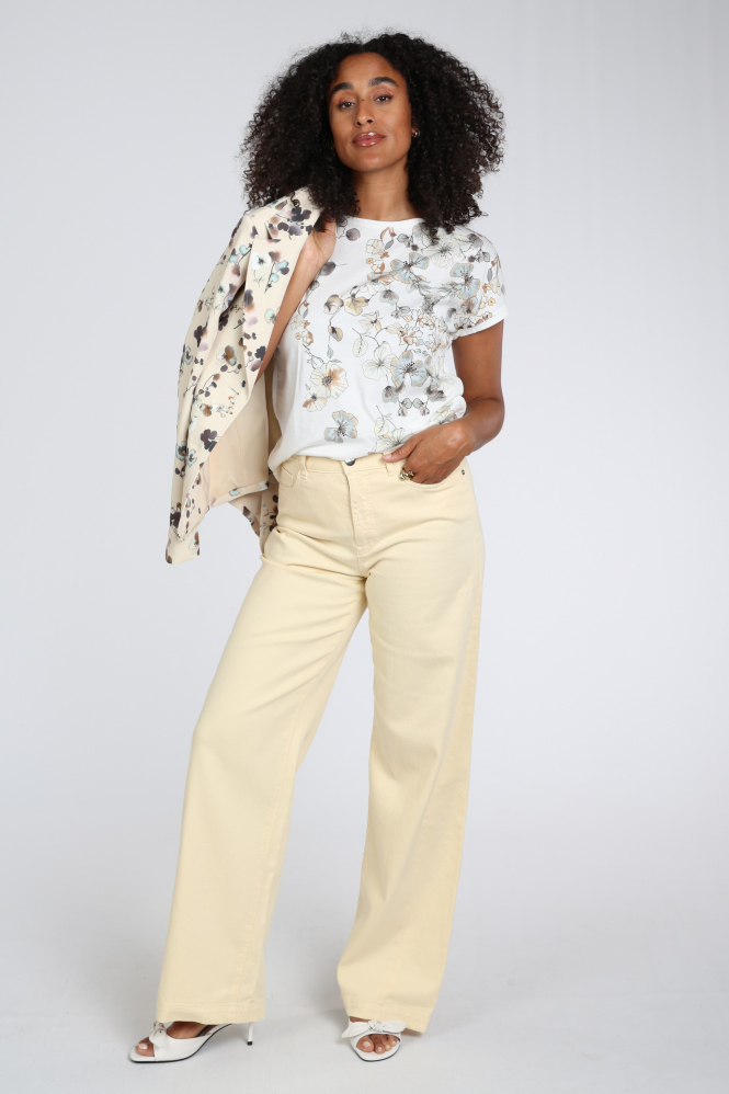 Marc Cain BC 48.27 J68 T-shirt korte mouw Wit